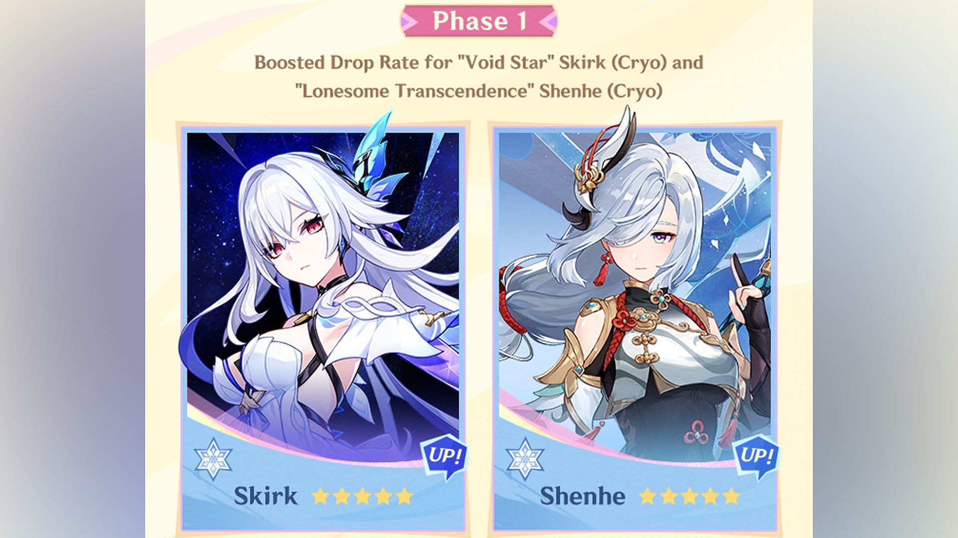 Genshin Impact 5.7 Event Wish banners Phase I (Image via HoYoverse)